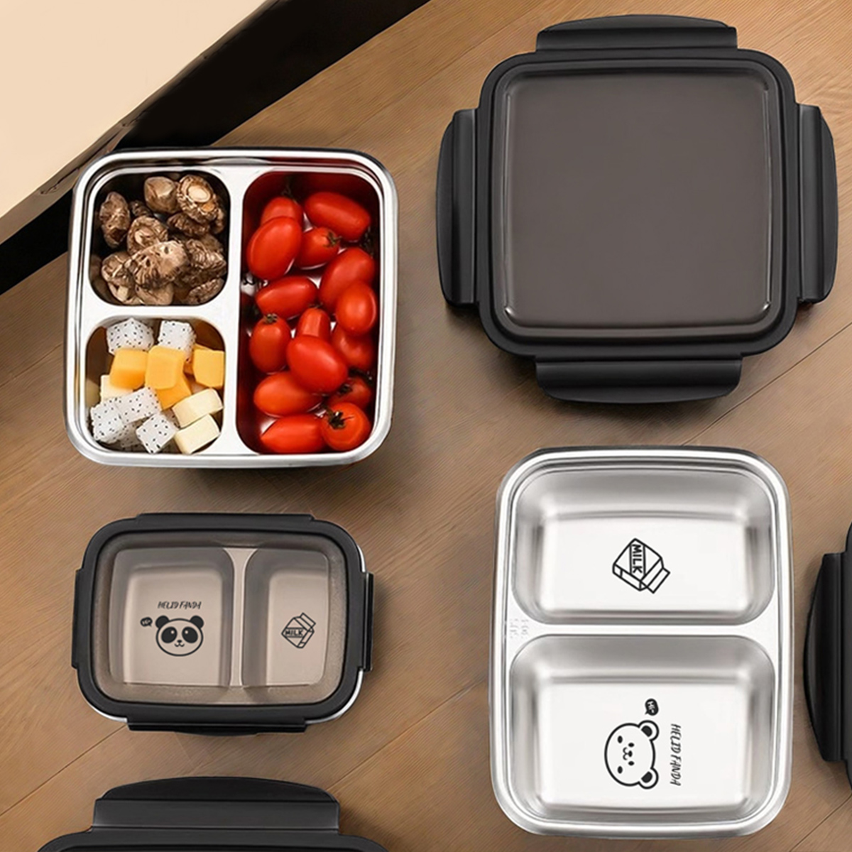 Meal Prep Bowl - WORTHBUY 2/3 Grid 304 Kotak Makan
