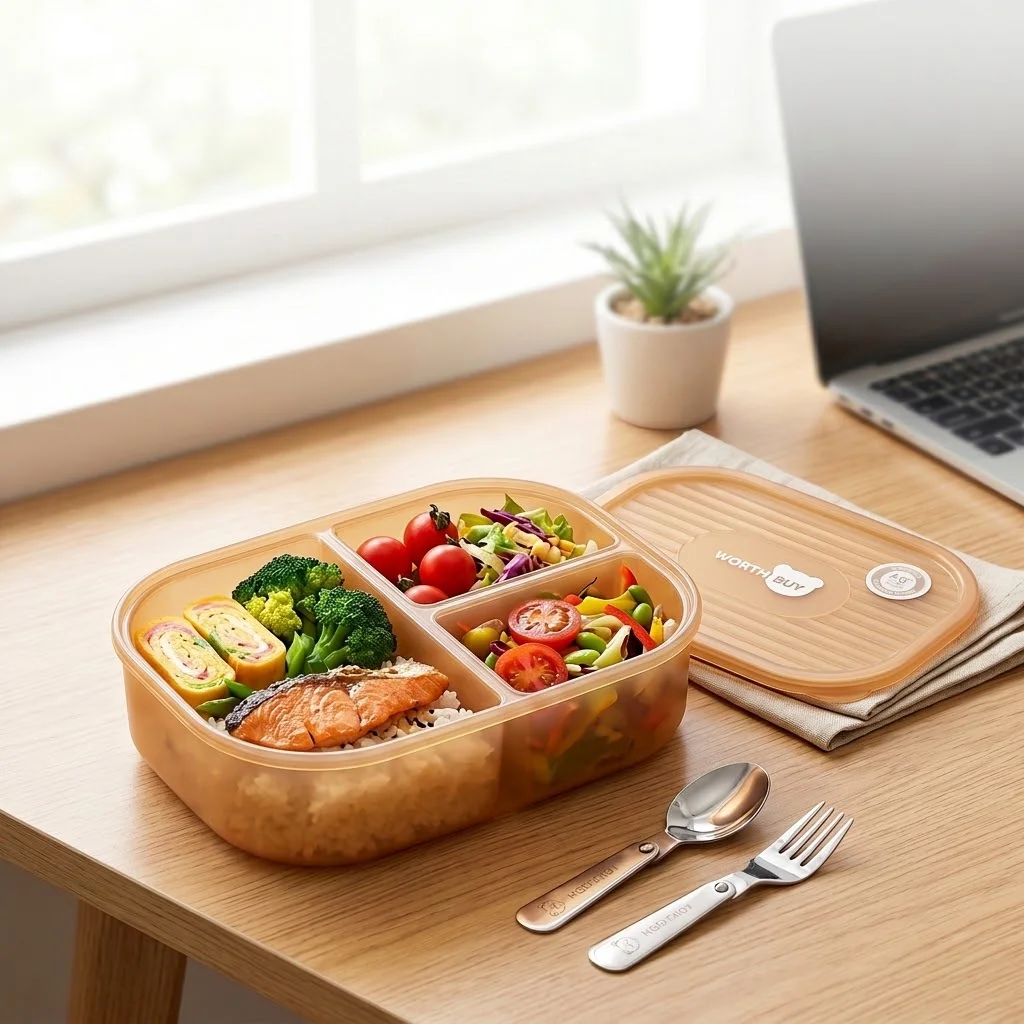 Meal Prep Or Prep Meal - Kotak Bekal Bento Anak-anak dengan 3