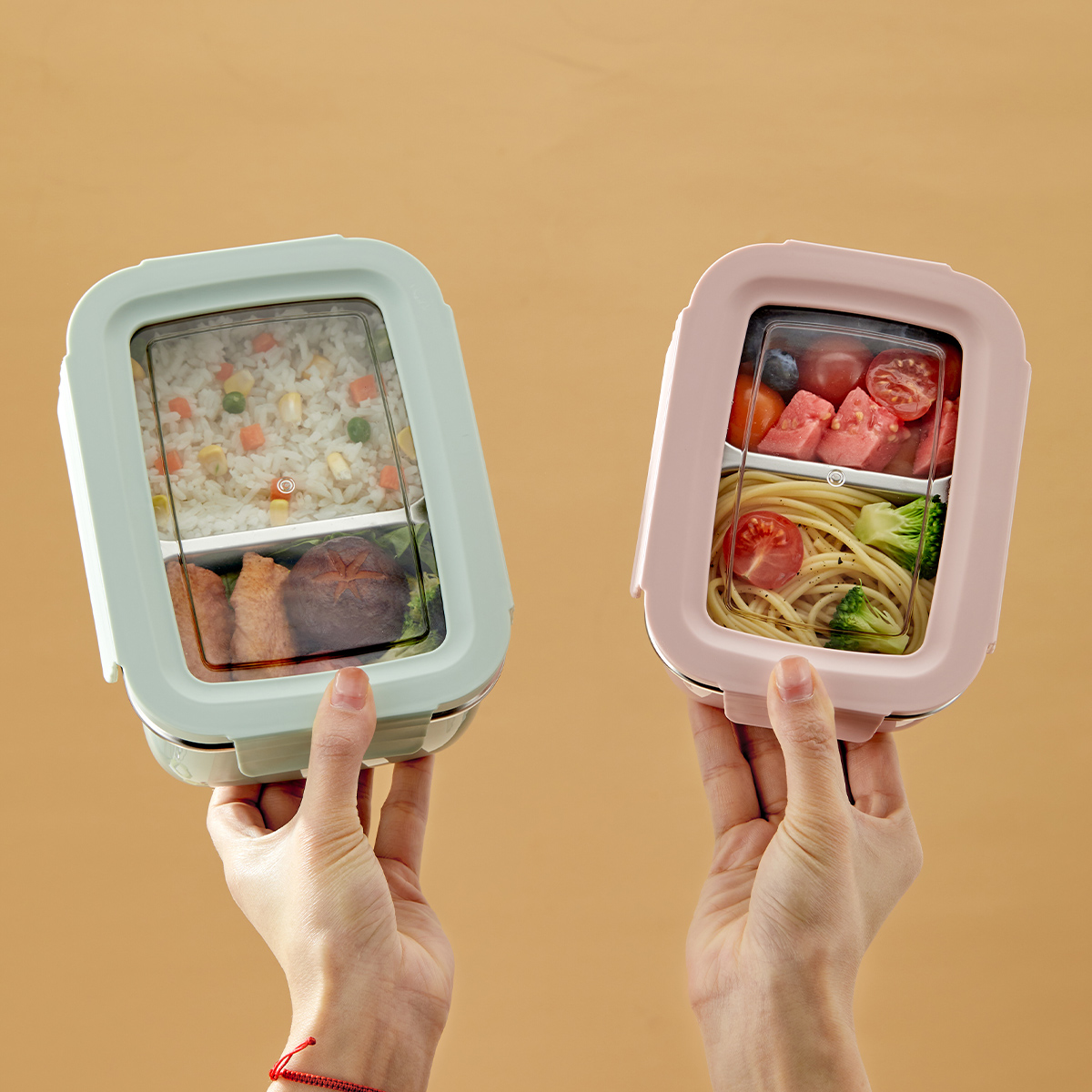 Meal Prep Bowl - Kotak Makan Siang Kompartemen Baja Tahan