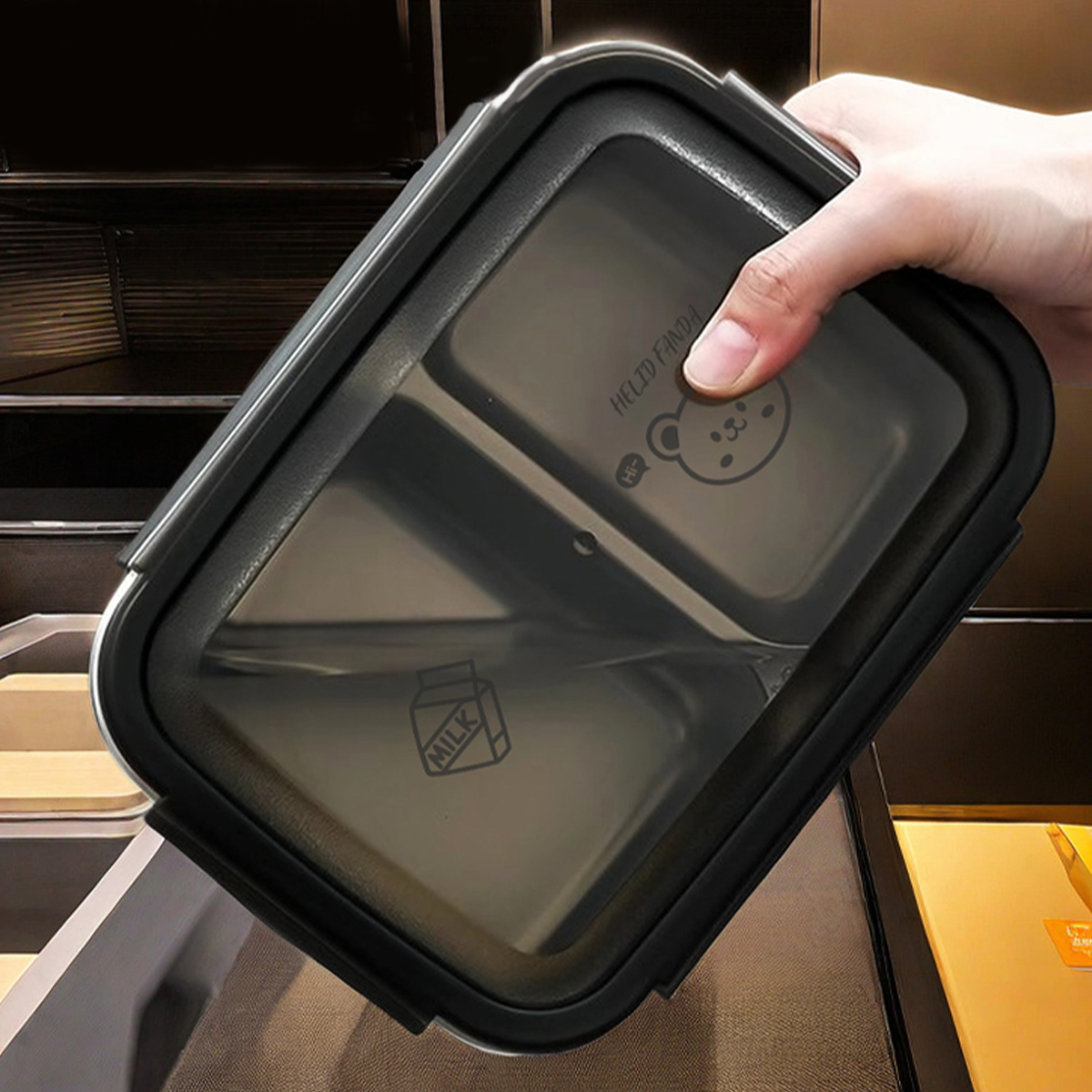 WORTHBUY 2/3 Grid 304 Kotak Ma - Meal Prep Bowl ulasan dan harga