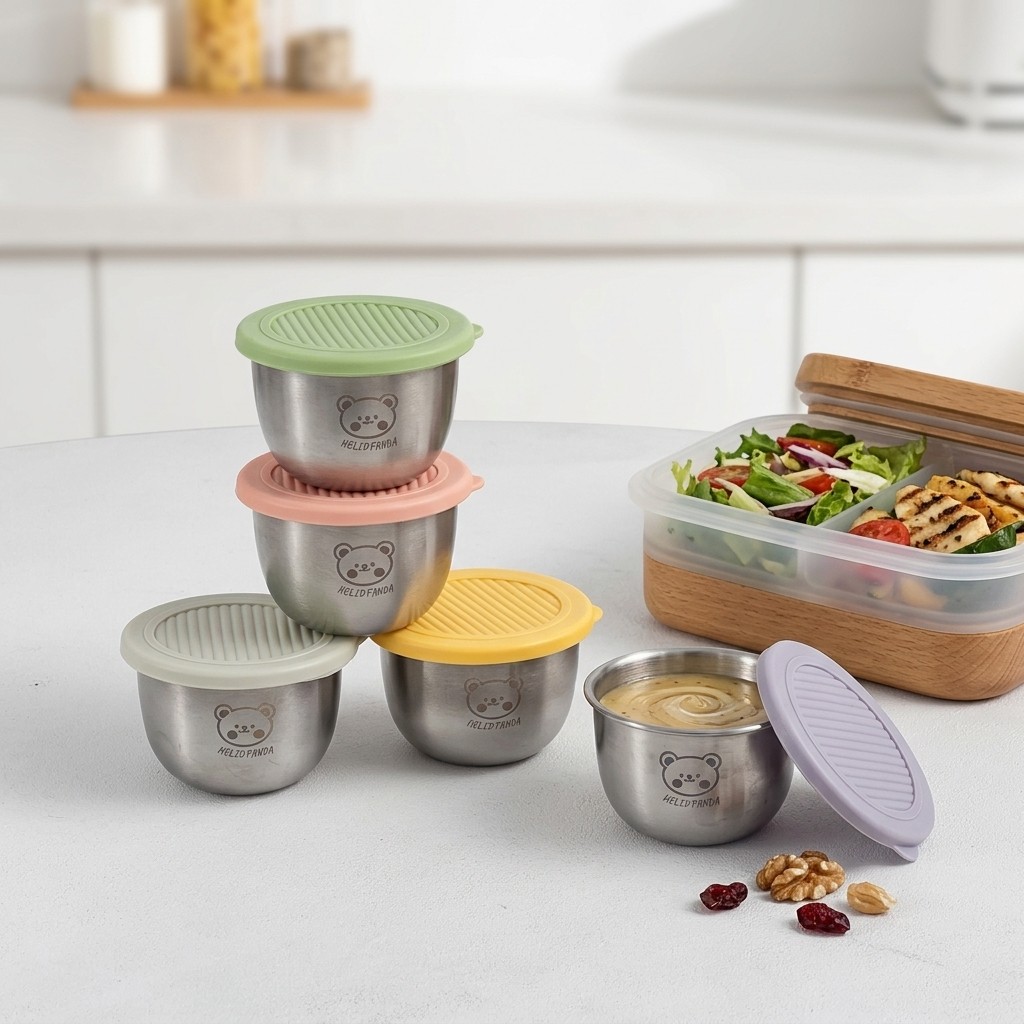 1/6 Buah Wadah Saus Bumbu Baja - Sauce Dipping Cup ulasan dan harga