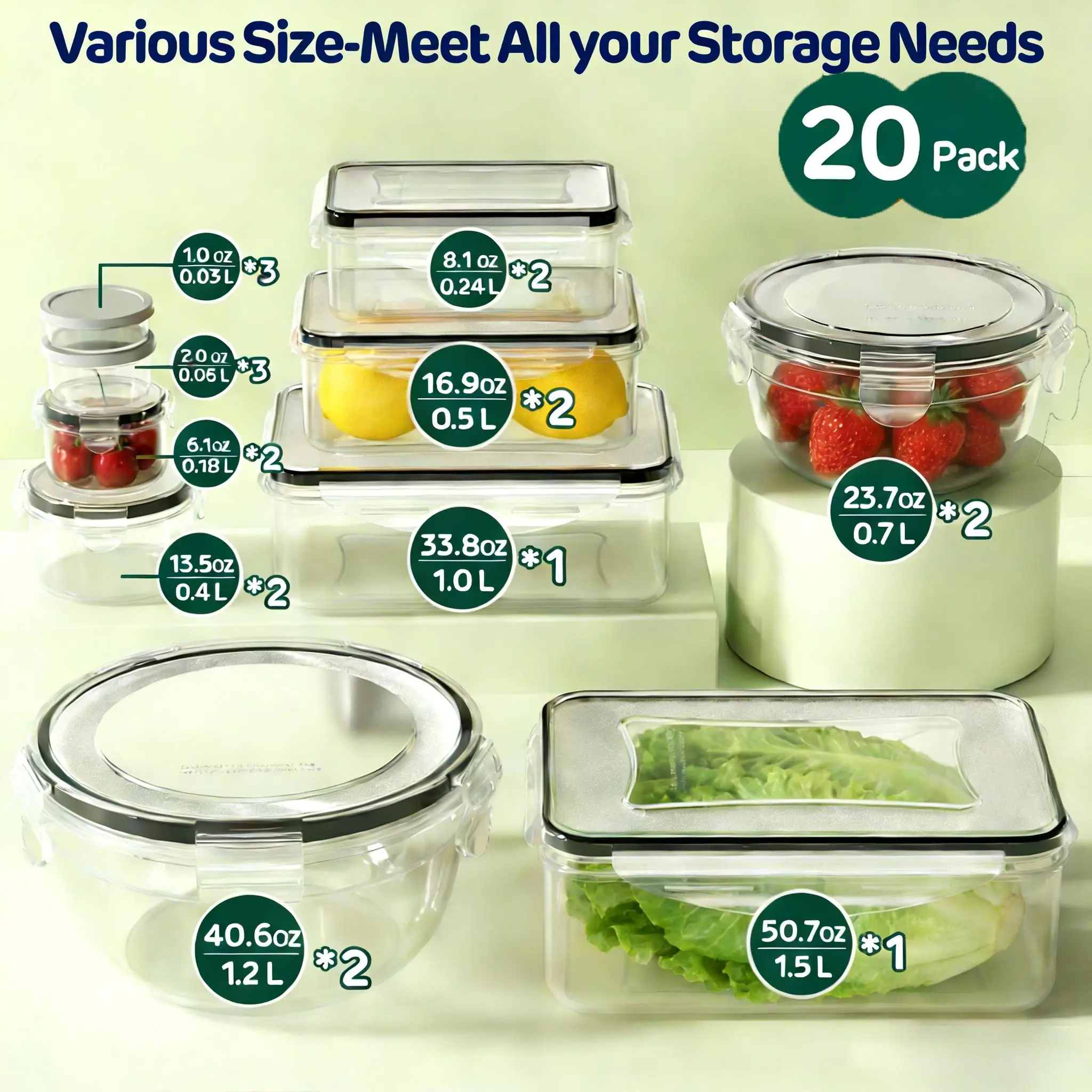 Set Wadah Penyimpanan Makanan  - Meal Prep Kitchen ulasan dan harga