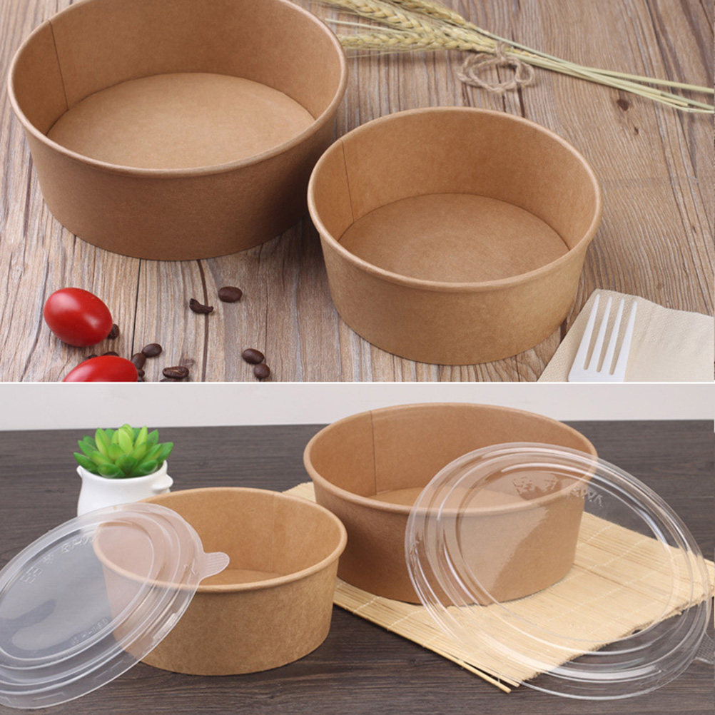 20 buah mangkuk kertas kraft,  - Meal Prep Bowl ulasan dan harga