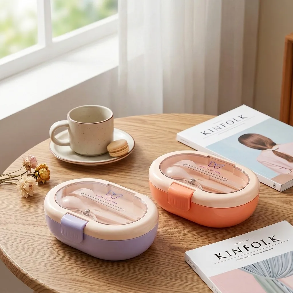 Kotak Bento Plastik dengan Per - Meal Prep Or Prep Meal ulasan dan harga