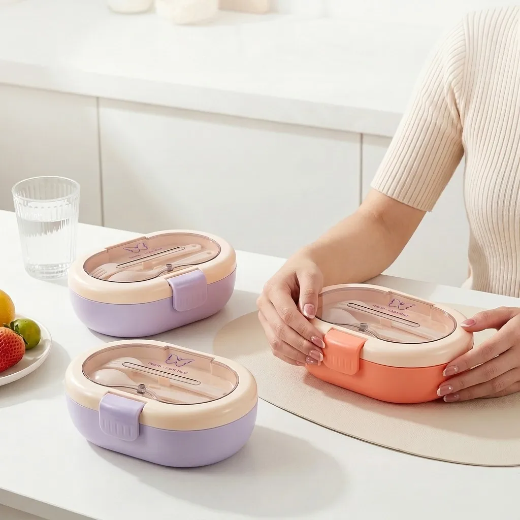 Kotak Bento Plastik dengan Per - Meal Prep Or Prep Meal ulasan dan harga