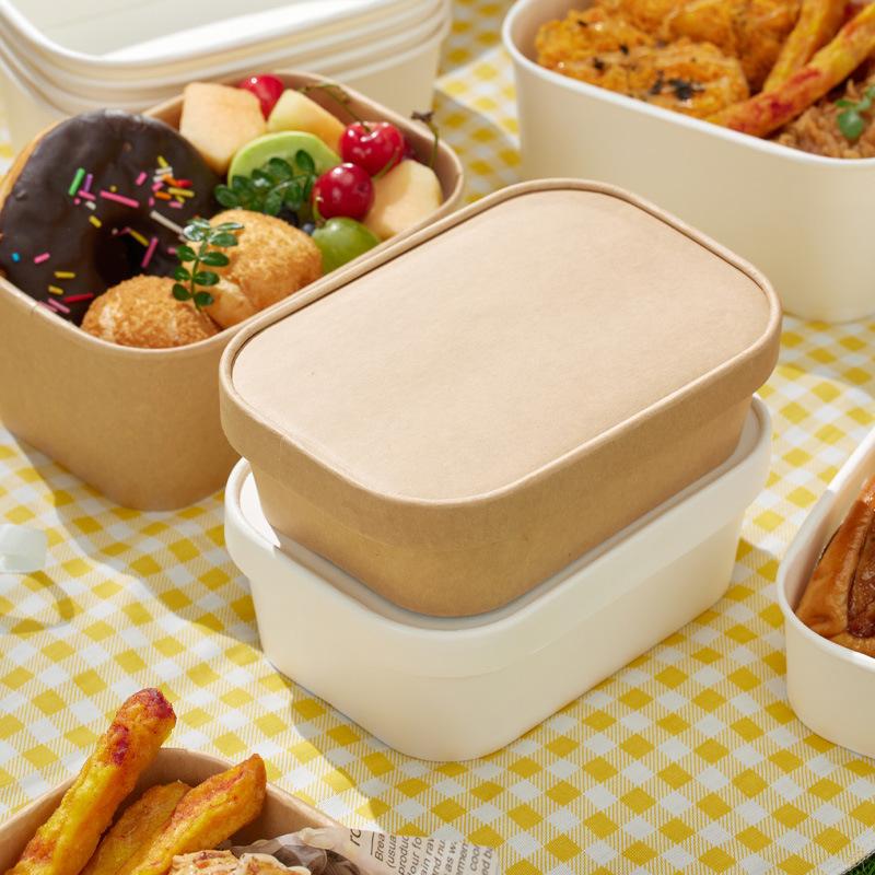 10Pcs Kotak Makan Siang Kertas - Meal Prep Bowl ulasan dan harga