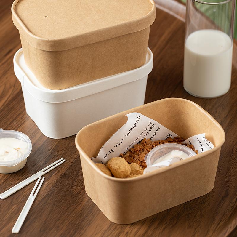 10Pcs Kotak Makan Siang Kertas - Meal Prep Bowl ulasan dan harga