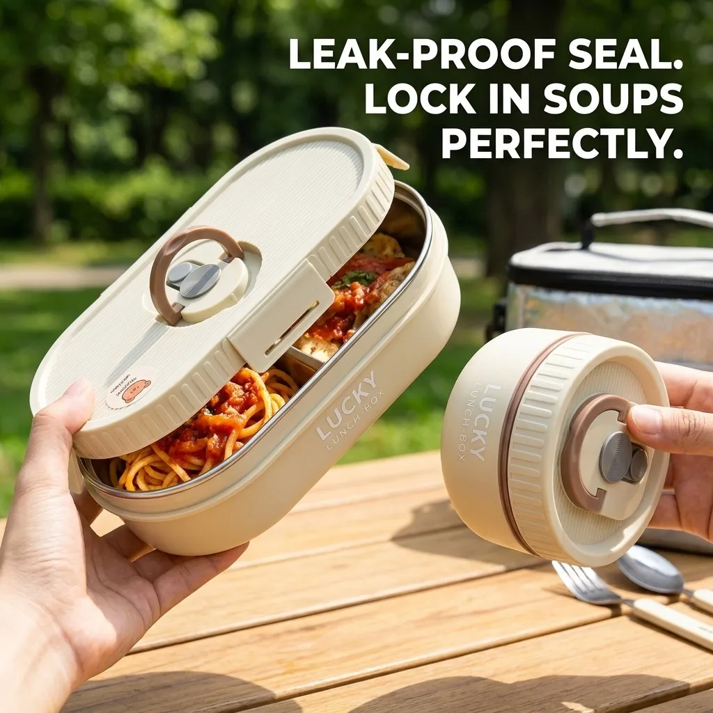 Kotak Bento Baja Tahan Karat 3 - Meal Prep Or Prep Meal ulasan dan harga